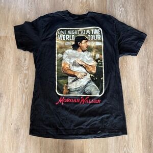Morgan Wallen Concert T Shirt Top Blouse Short‎ Sleeve country singer band Tee L